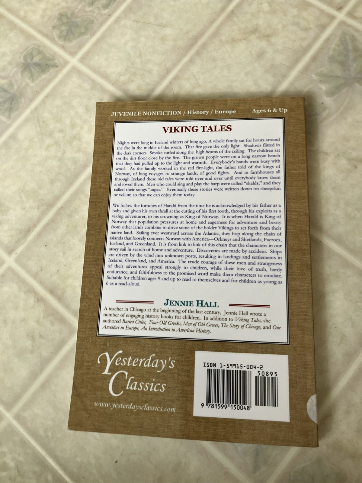 Viking Tales Jennie Hall (Yesterday’s Classics) Soft Cover Homeschooling