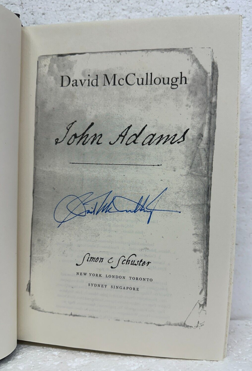 John Adams by David McCullough 2001 HB/DJ Signed First Edition, Later Printing