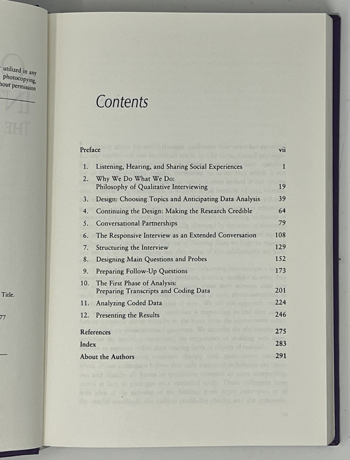 Qualitative Interviewing: 2nd Edition by Herbert & Irene Rubin – 2005 HC SAGE