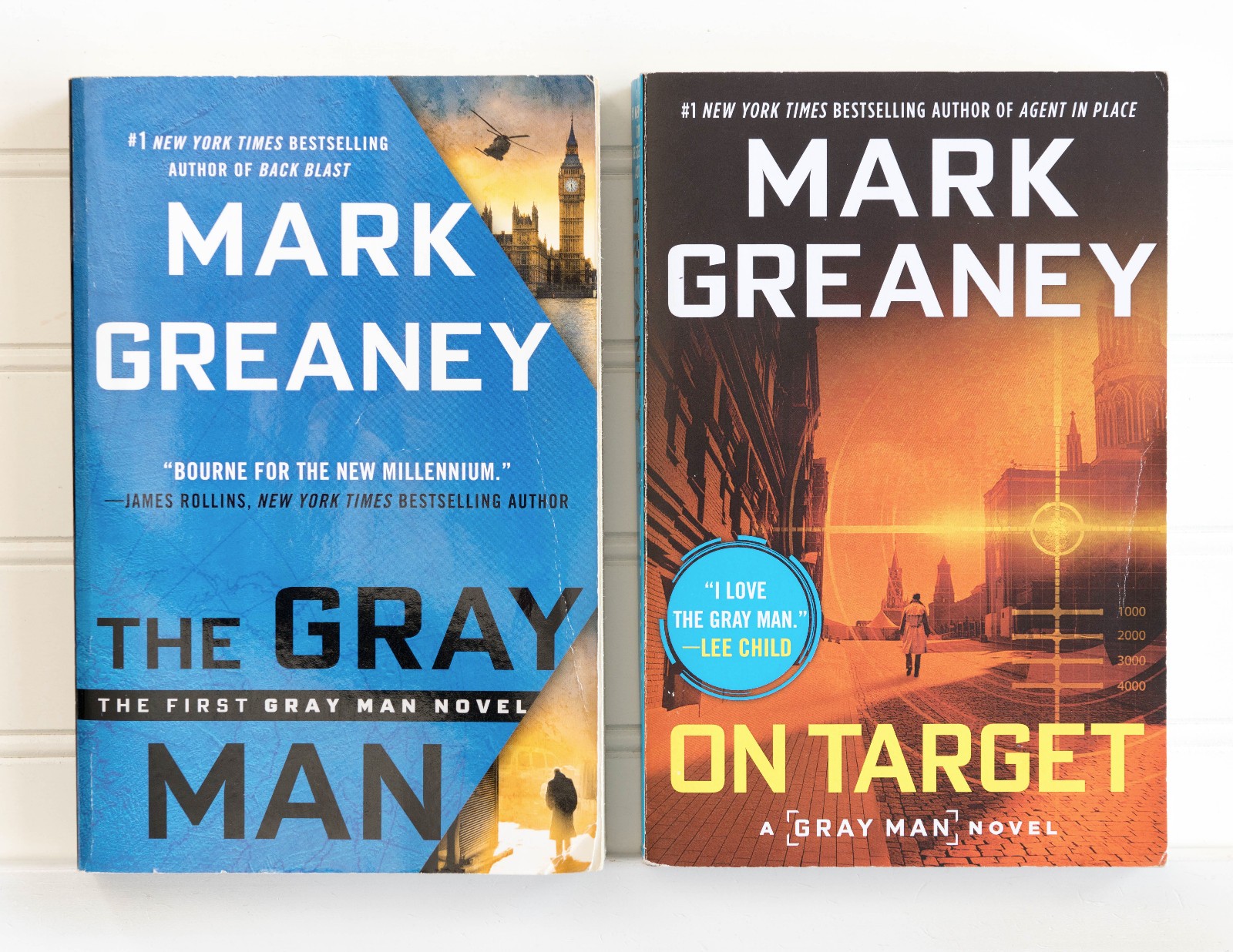 Mark Greaney THE GRAY MAN Series Lot of 10 Set of Large TRADE Paperback Books