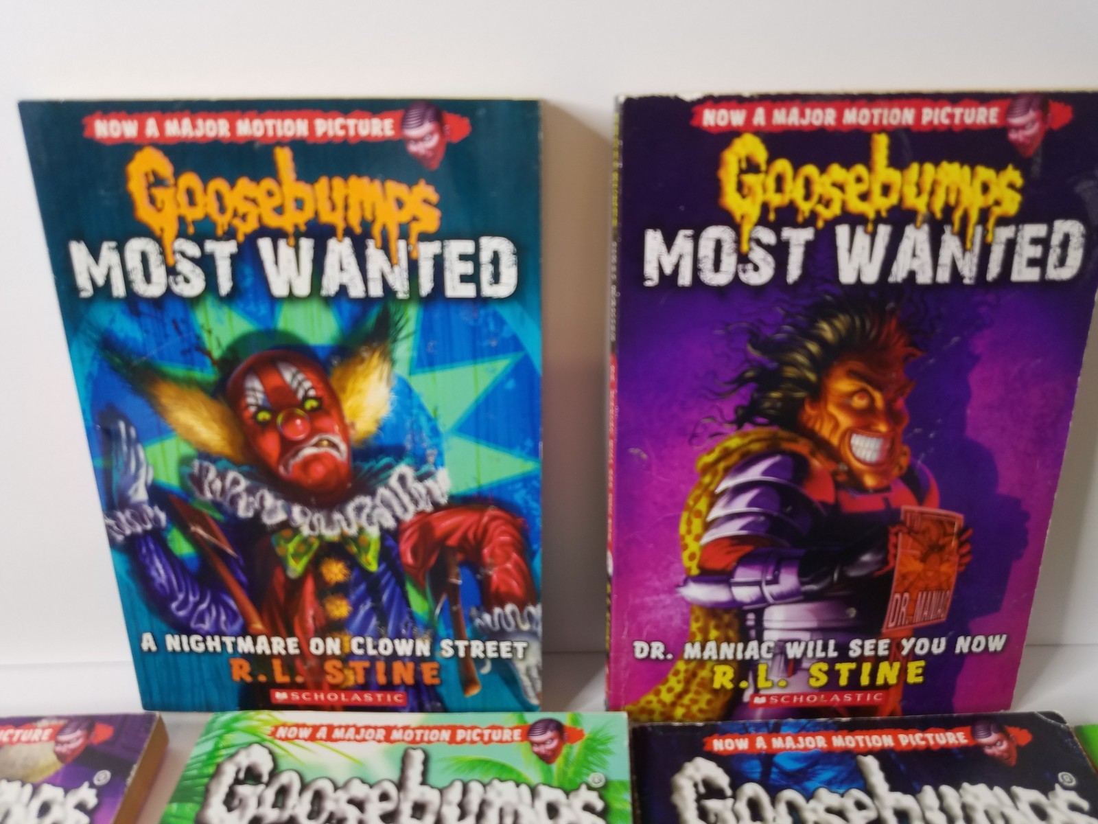Mix Lot 9 Goosebumps R L Stine PB Books Scholastic Publications 1990s &2000s