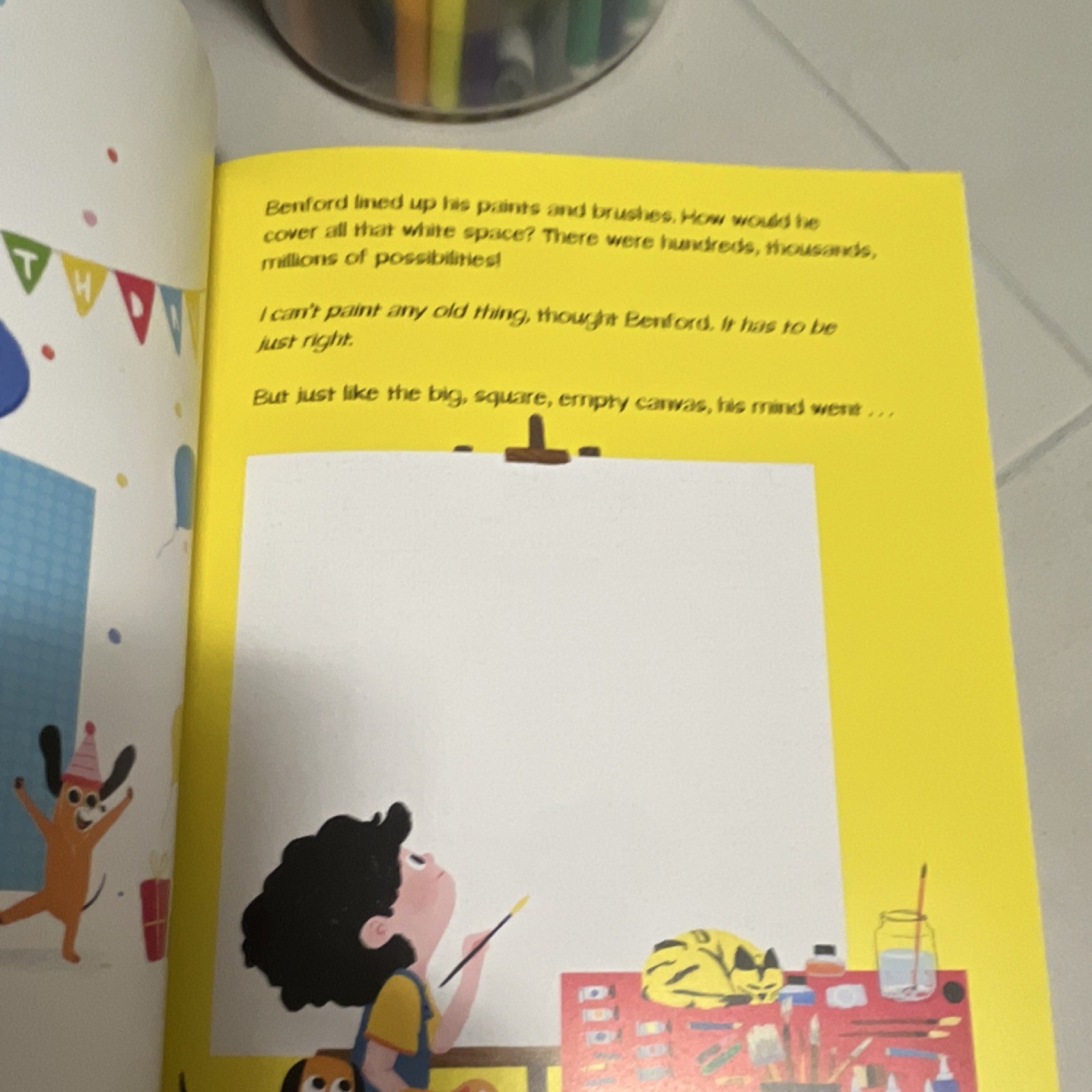 Capstone Benford Draws a Blank Picture Book Illustrated Ages 4-8 Dufayet