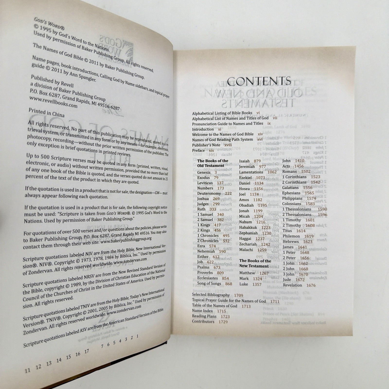 Names of God Bible by Ann Spangler (2011, Hardcover) – RARE
