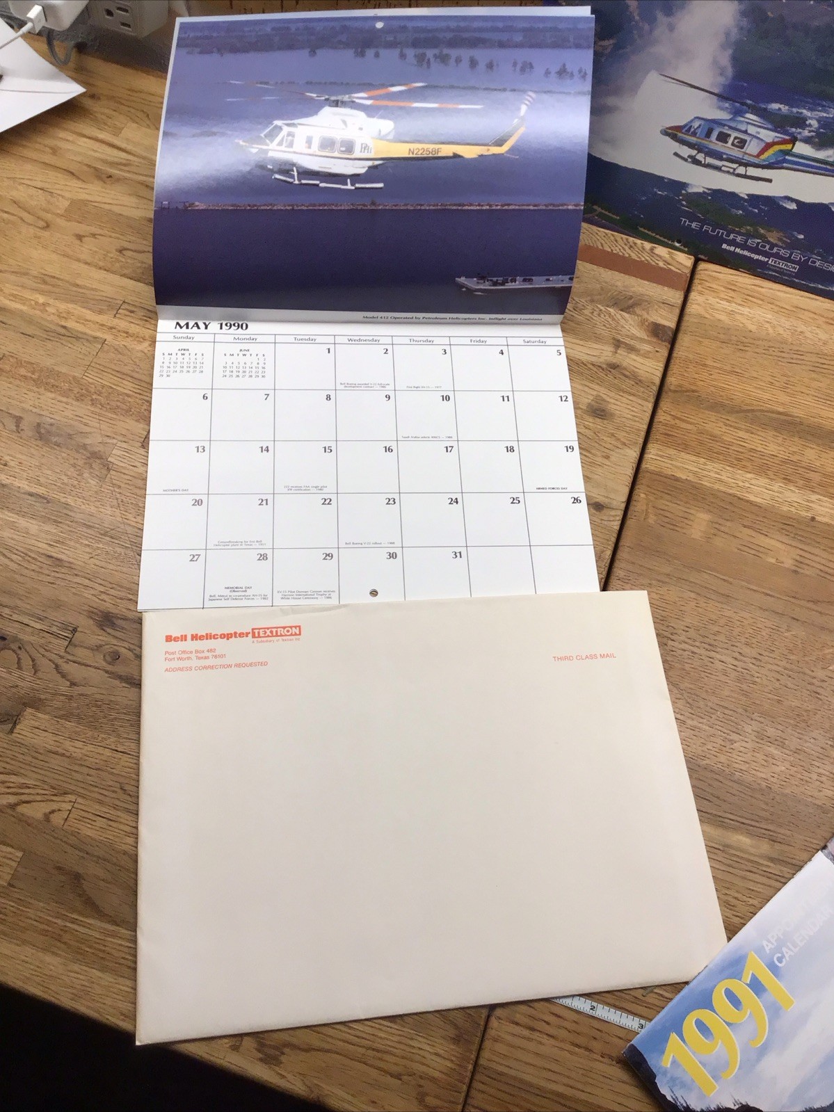 BELL HELICOPTER – Appointment Calendar – 1989 1990 1991 – Lot Of 3 – MM6.109