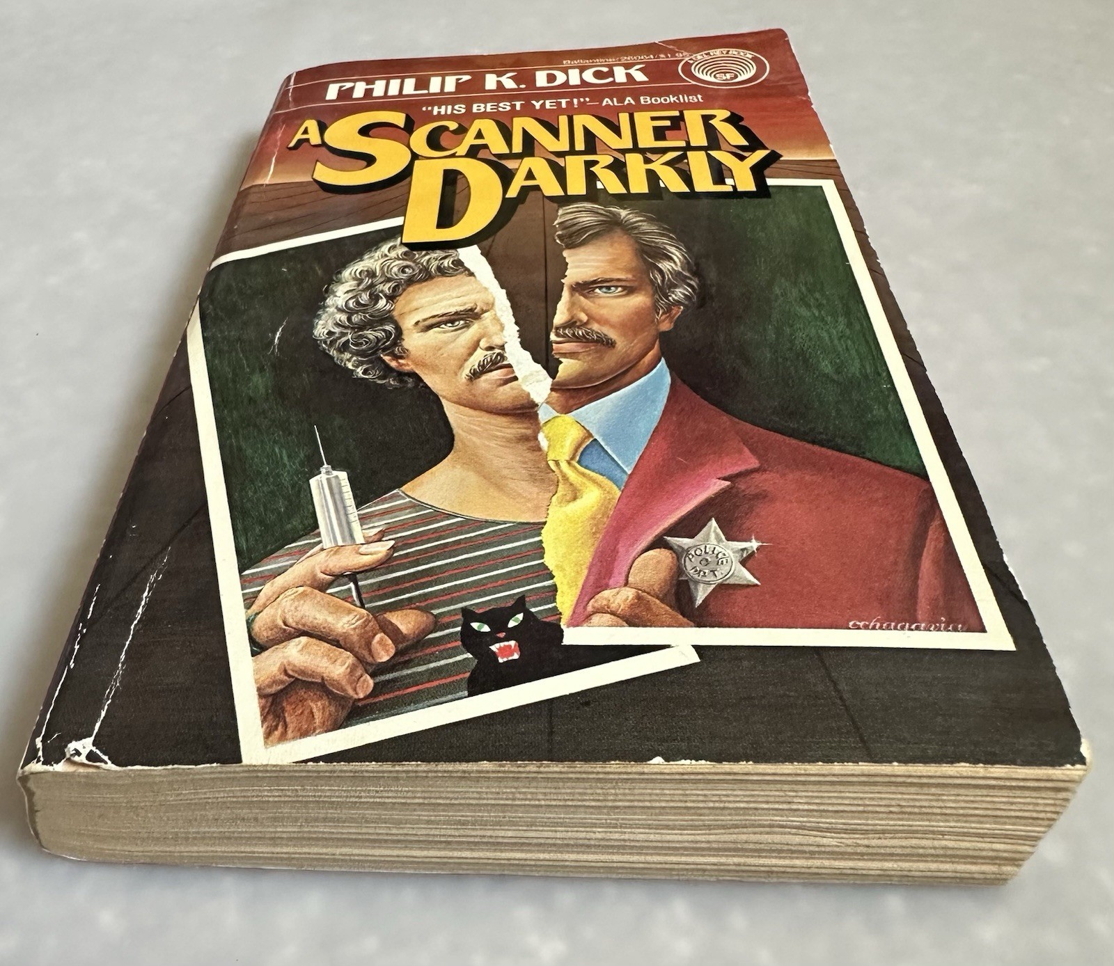 A Scanner Darkly By Philip Dick Vintage 1977 1st Print Sci-Fi Ballantine PB