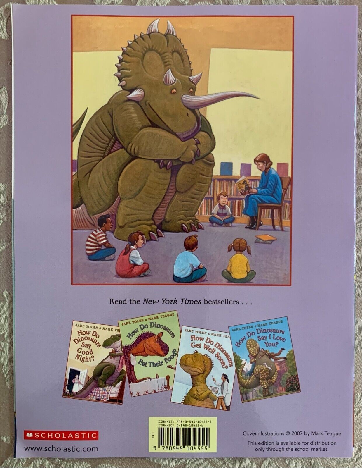 How Do Dinosaurs Go to School By Jane Yolen & Mark Teague -Paperback **NEW**