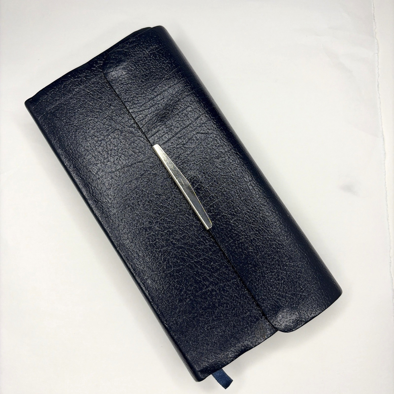 NKJV Holy Bible Nelson Publishers Bonded Leather Cover Snap 24SB Blue 1994