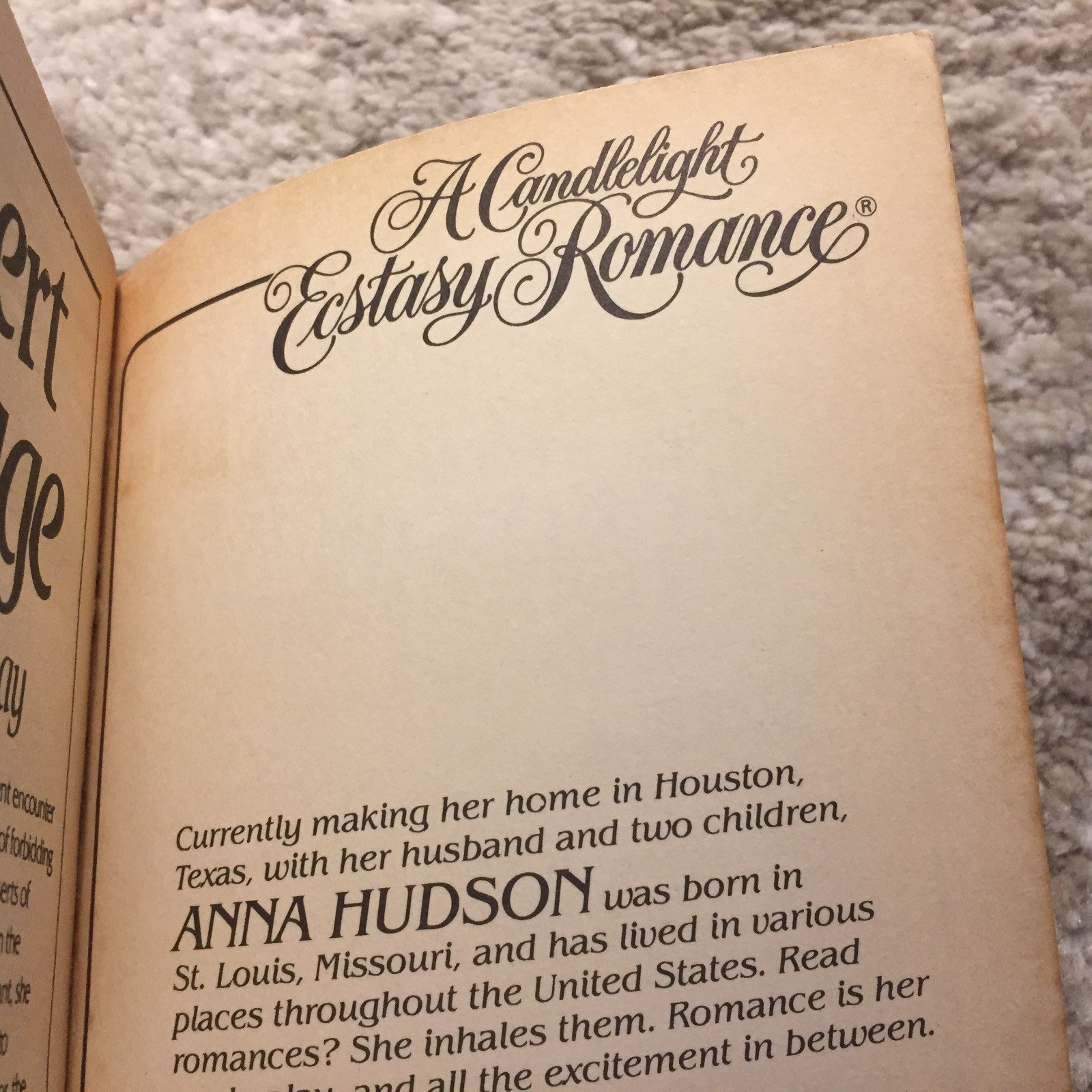 Kiss The Tears Away Anna Hudson 1983 Dell Second Chances At Love Romance Book