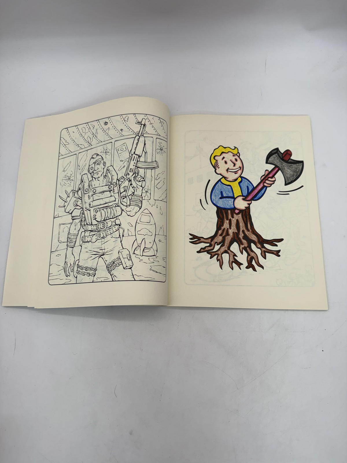 Fallout Coloring Book Bethesda ThinkGeek Video Game Art Vault-Tec Sci-Fi
