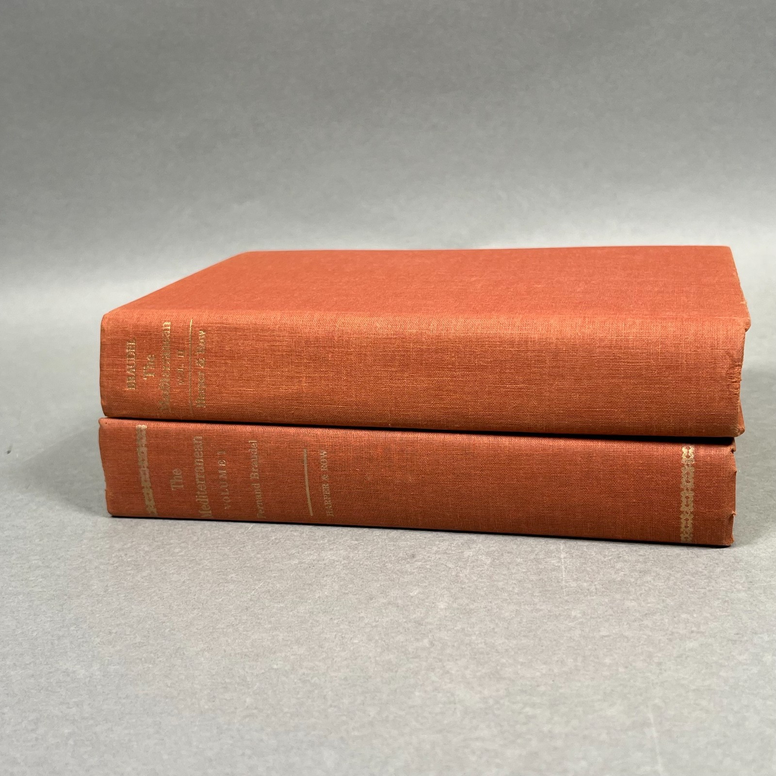 2 Vol. Set Fernand Braudel Mediterranean World in the Age Philip II 1972 1st US