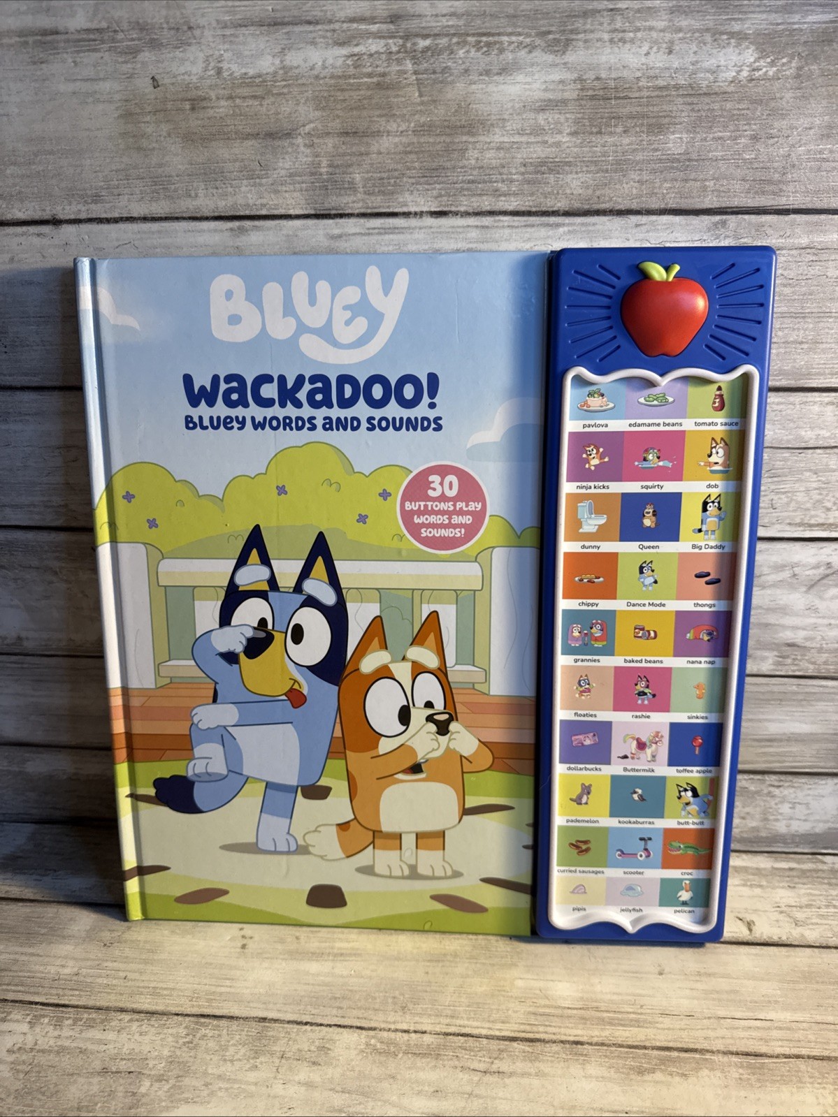 New! Bluey: Wackadoo! Bluey Words and Sounds Sound Book by PI Kids Hardback