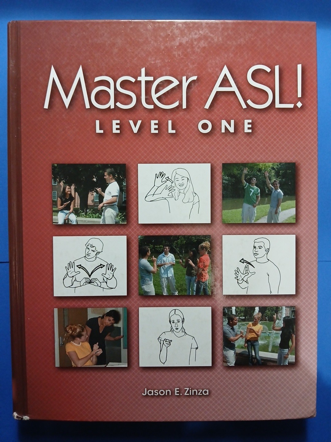 Master ASL! LEVEL ONE Jason E. Zinza Sign Media Hardcover Illustrated 2006 USA
