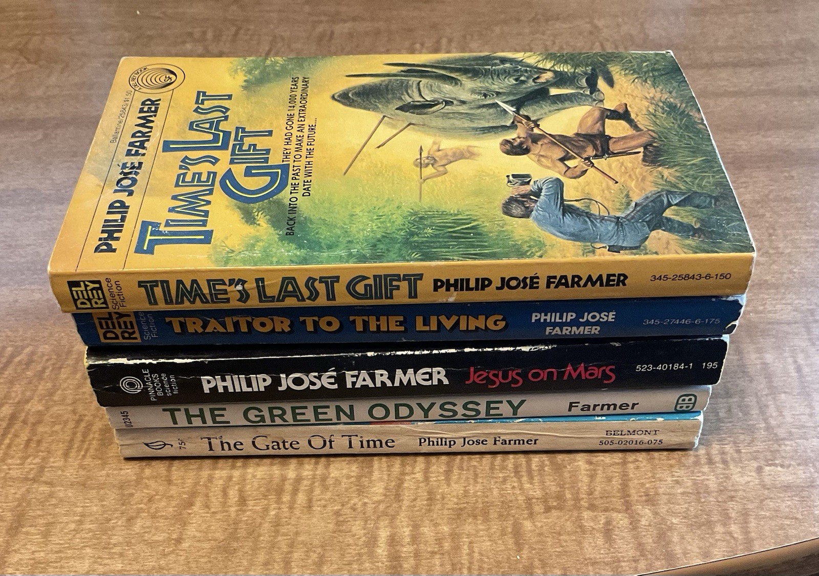 Philip Jose Farmer Paperback Book Lot Of 5 Green Odyssey Jesus On Mars Gate Time