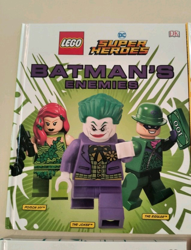 LEGO DC Super Heroes Hardcover Picture Book Set by DK, Superheroes & Villains