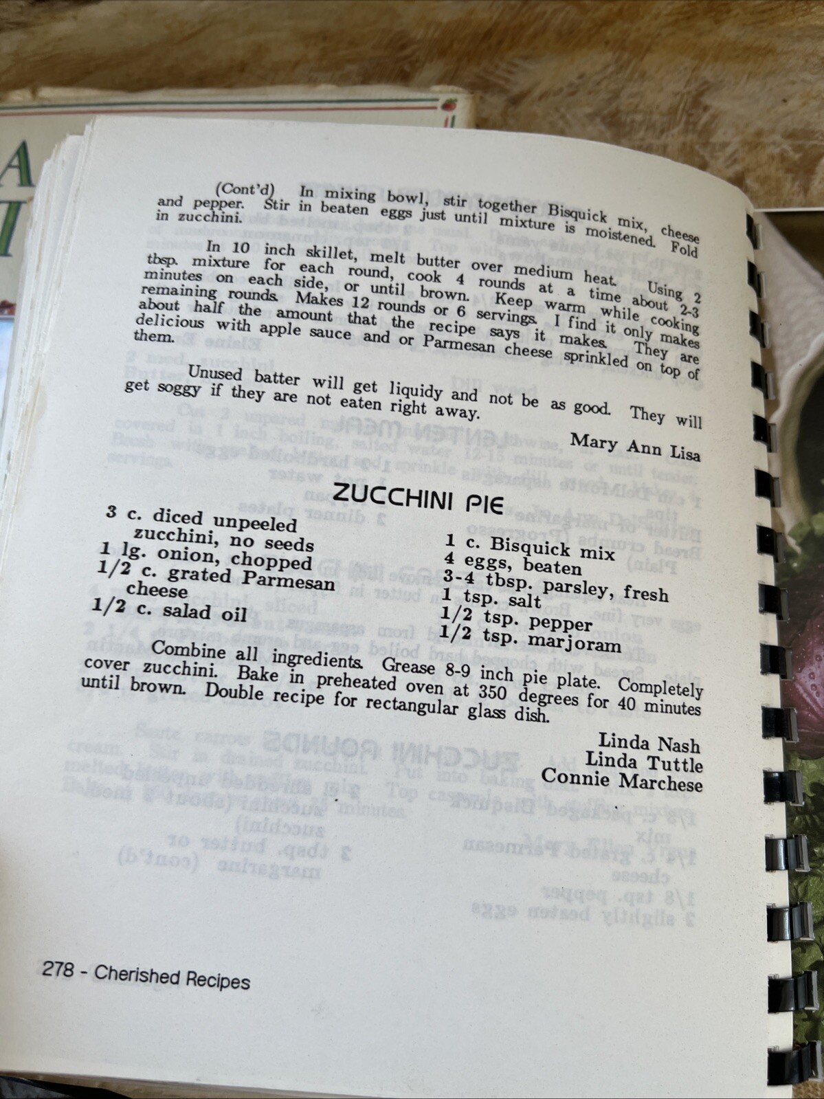 Cherished Recipes Old &d New St. Peter The Apostle Church Parsippany NJ Spiral