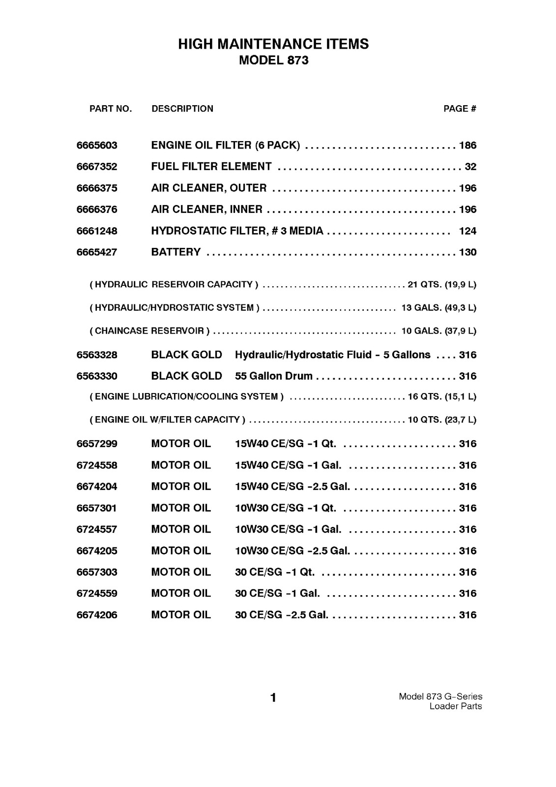 BOBCAT 873 G Series Parts Manual SN 514140001 514240001 517911001 Up – BOUND