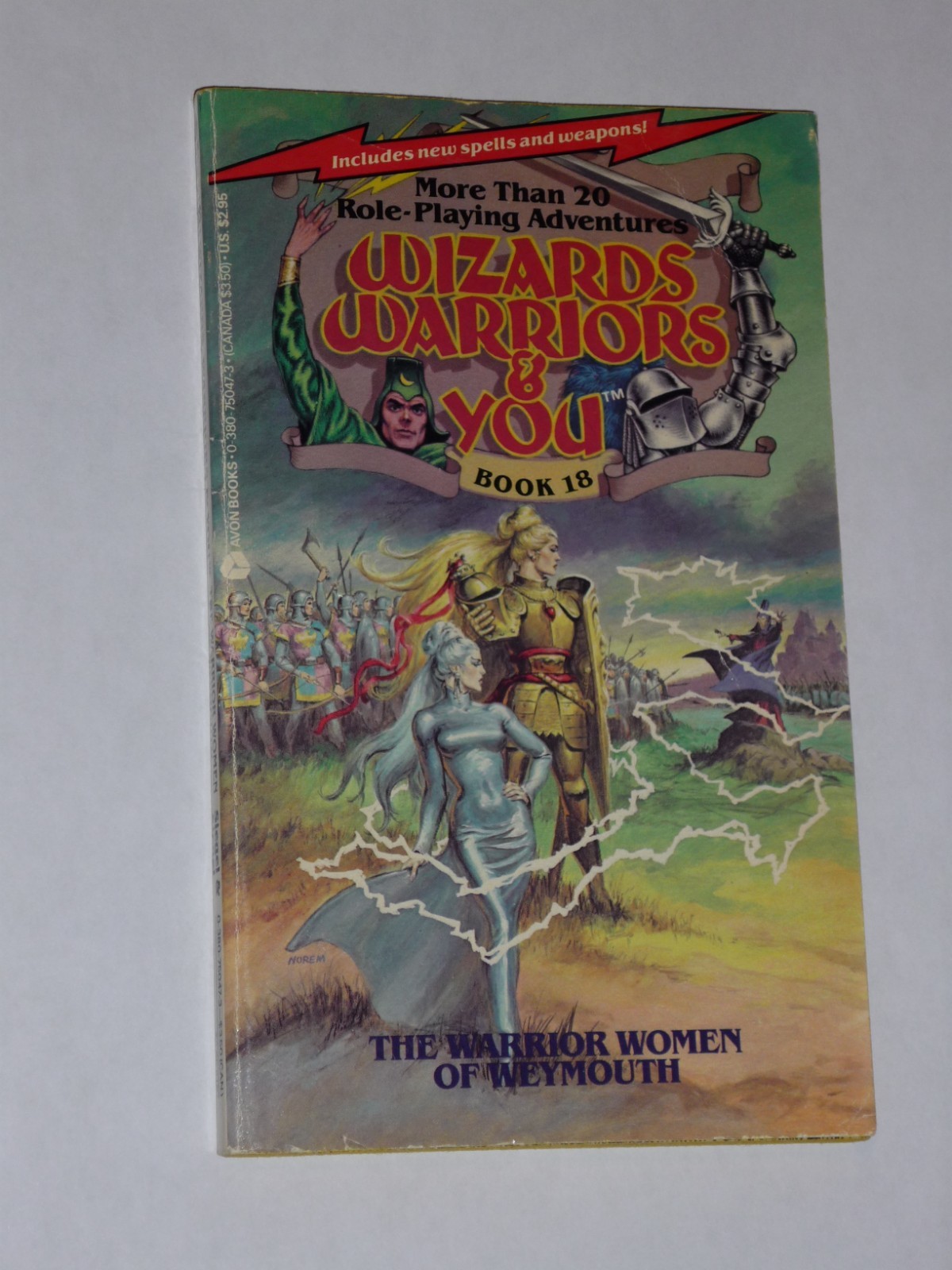 Wizards Warriors & You #18 Warrior Women of Weymouth, RARE Vtg PB Role-Playing