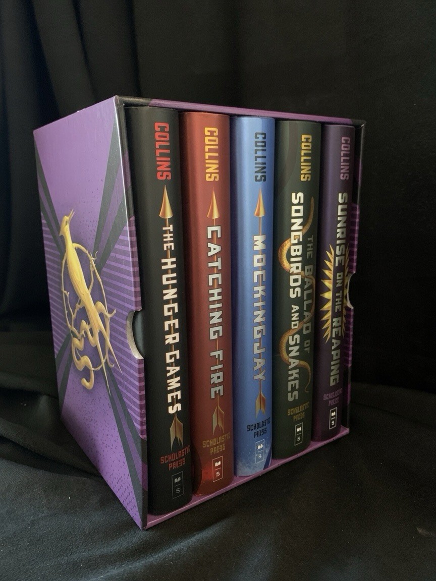NEW CLEAN! Hunger Games 5-Book Hardcover Box Set Suzanne Collins FRESH! SEALED!