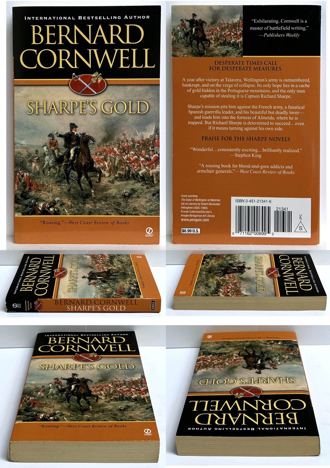 Bernard Cornwell SHARPE’S lot of 4 mm paperback COMPANY GOLD SWORD EAGLE