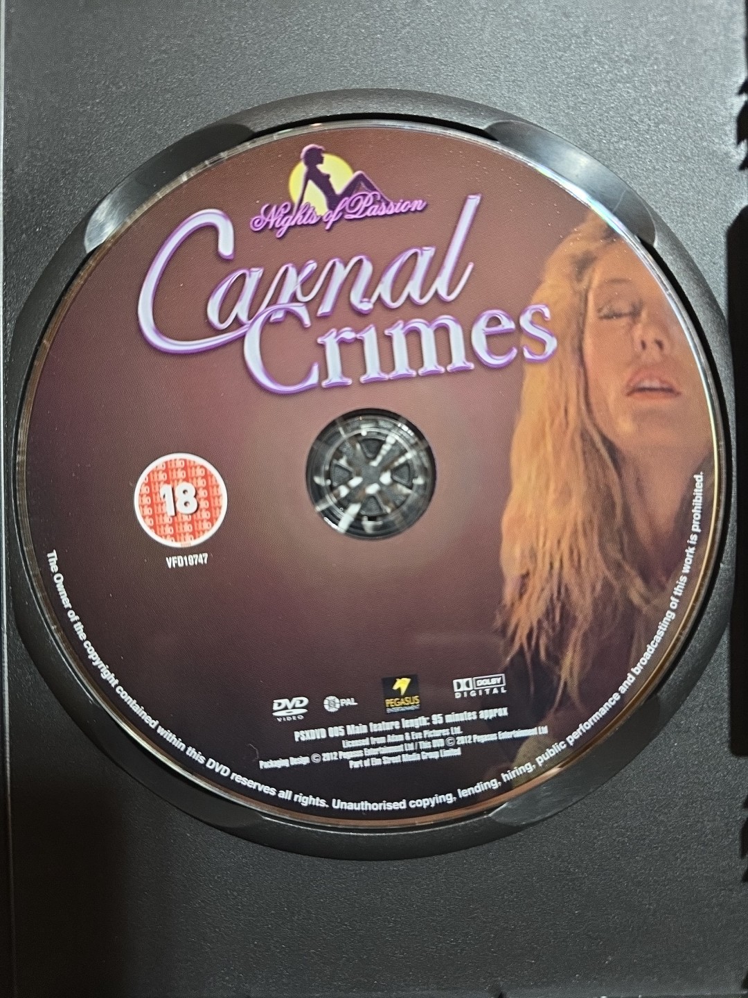 Carnal Crimes: Linda Carol Nothing Is Forbidden DVD. VERY Good Condition.