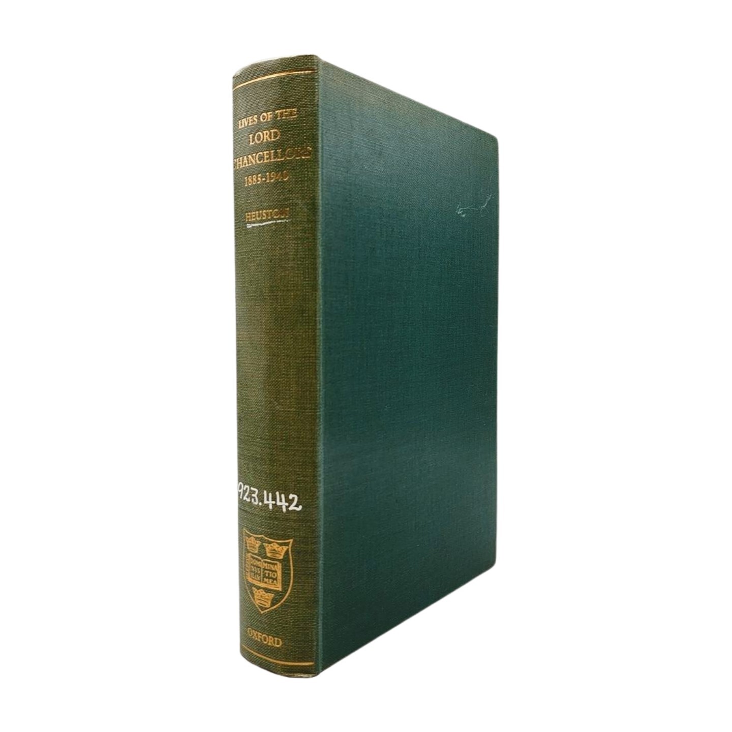 Lives of the Lord Chancellors 1885-1940 by R.F.V. Heuston Ex Library Hardcover