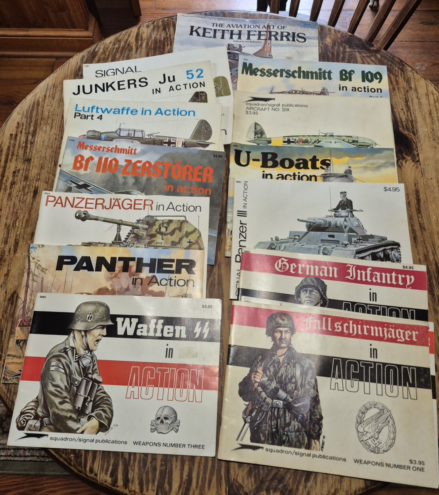 Lot Of 14 Squadron /Signal Publications German Aircraft, Tanks, U Boats