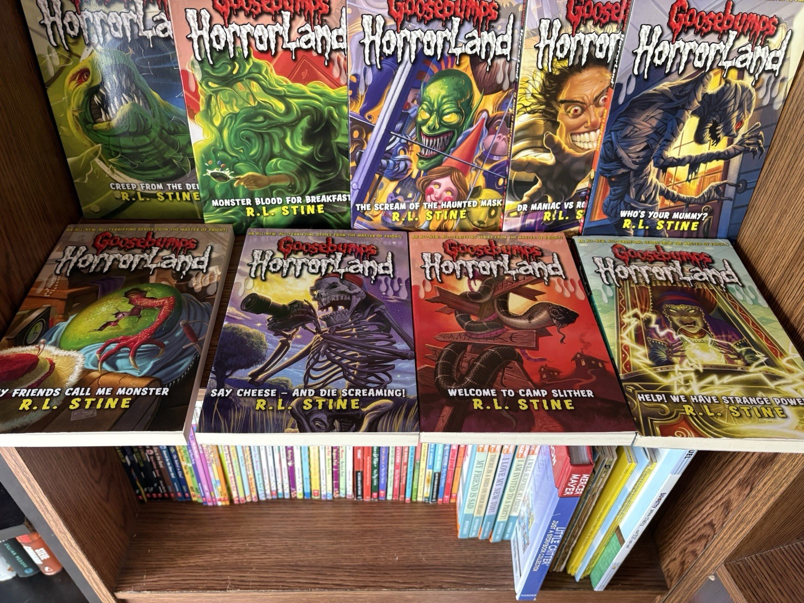 R.L. Stine Goosebumps & Just Beyond Paperback Book Lot Scholastic Ages 9-12