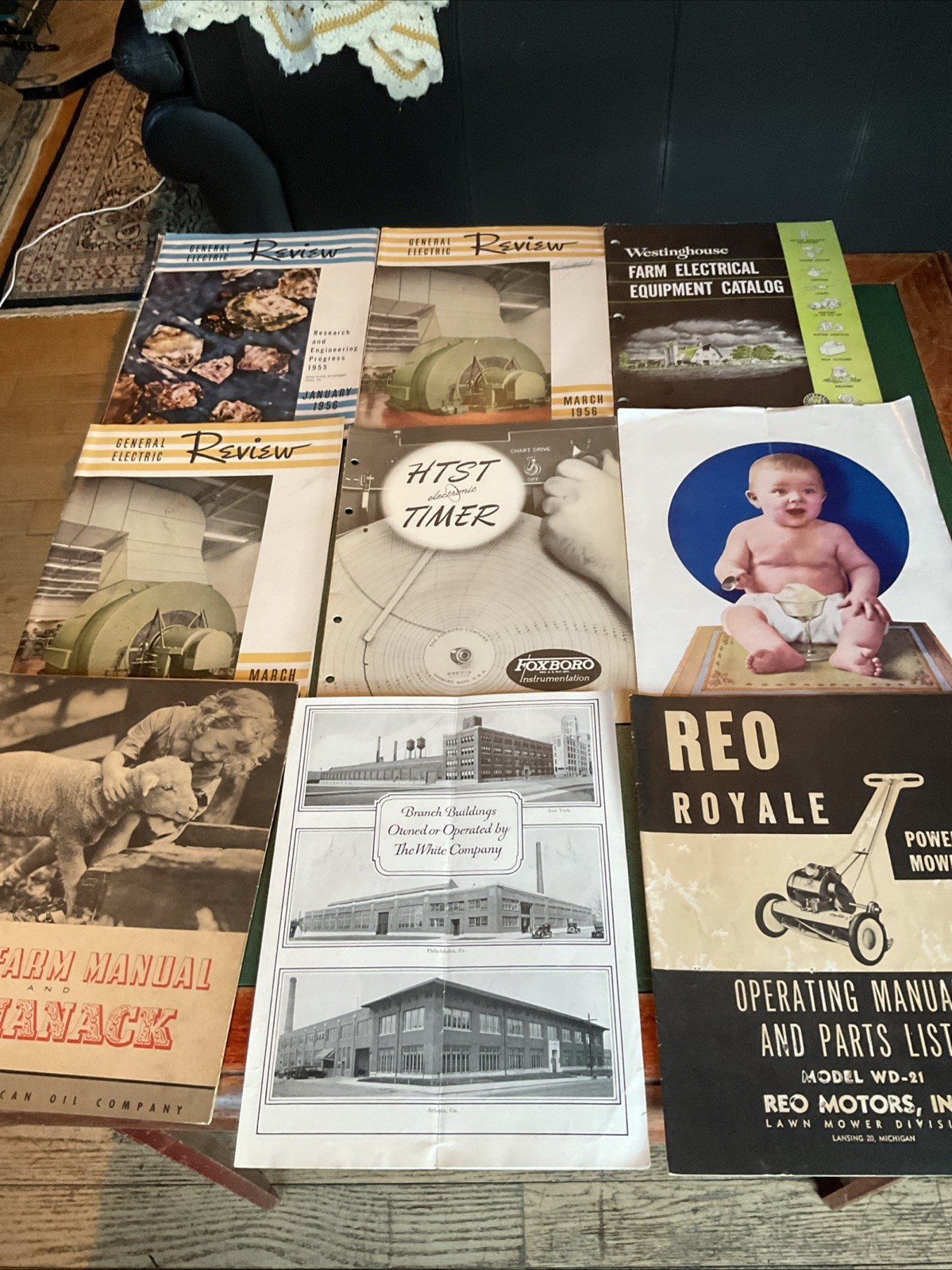 Lot of 11 GENERAL ELECTRIC Review, Westing house + Other Vintage Pamphlets