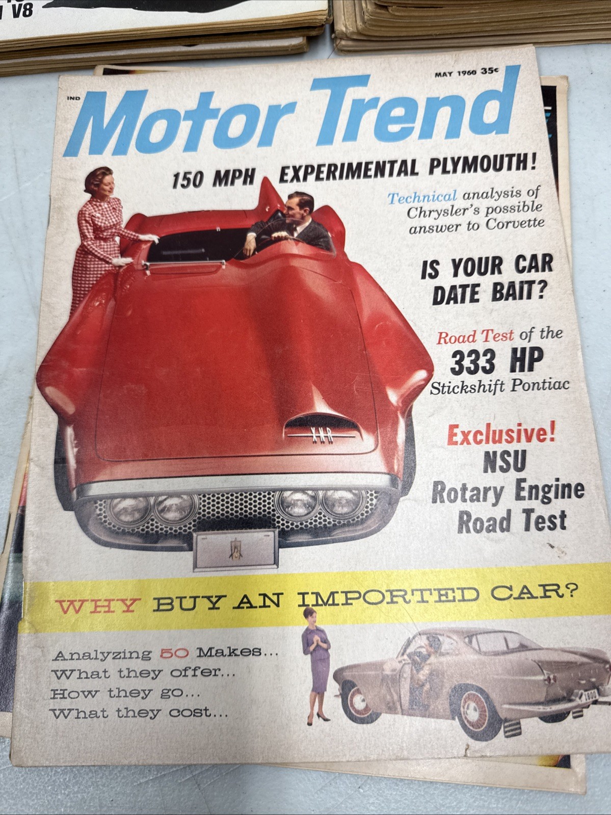 Lot Of 38 VTG Magazines-20 Car Craft 1959-63,5 Cars,3 MotorTrend 1958-64,10 Misc