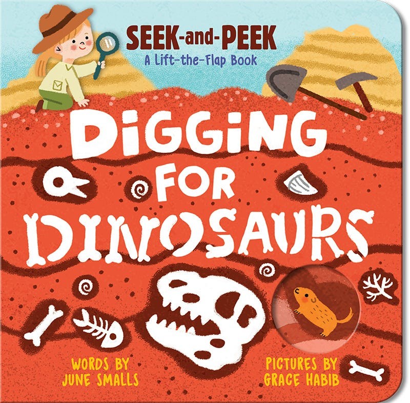 Digging For Dinosaurs By June Smalls, Sourcebooks (2025), Board Book, Brand New