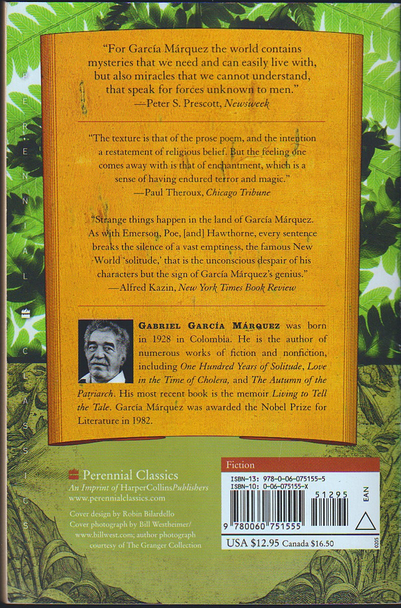 LEAF STORM and OTHER STORIES, 1972©: Gabriel José García Márquez 146 pages 2005