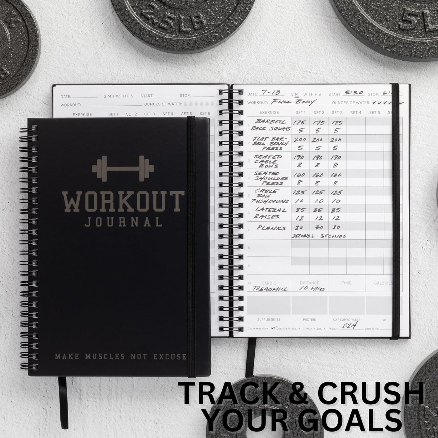The Ultimate Fitness Journal for Tracking and Crushing Your Gym Goals – Detailed