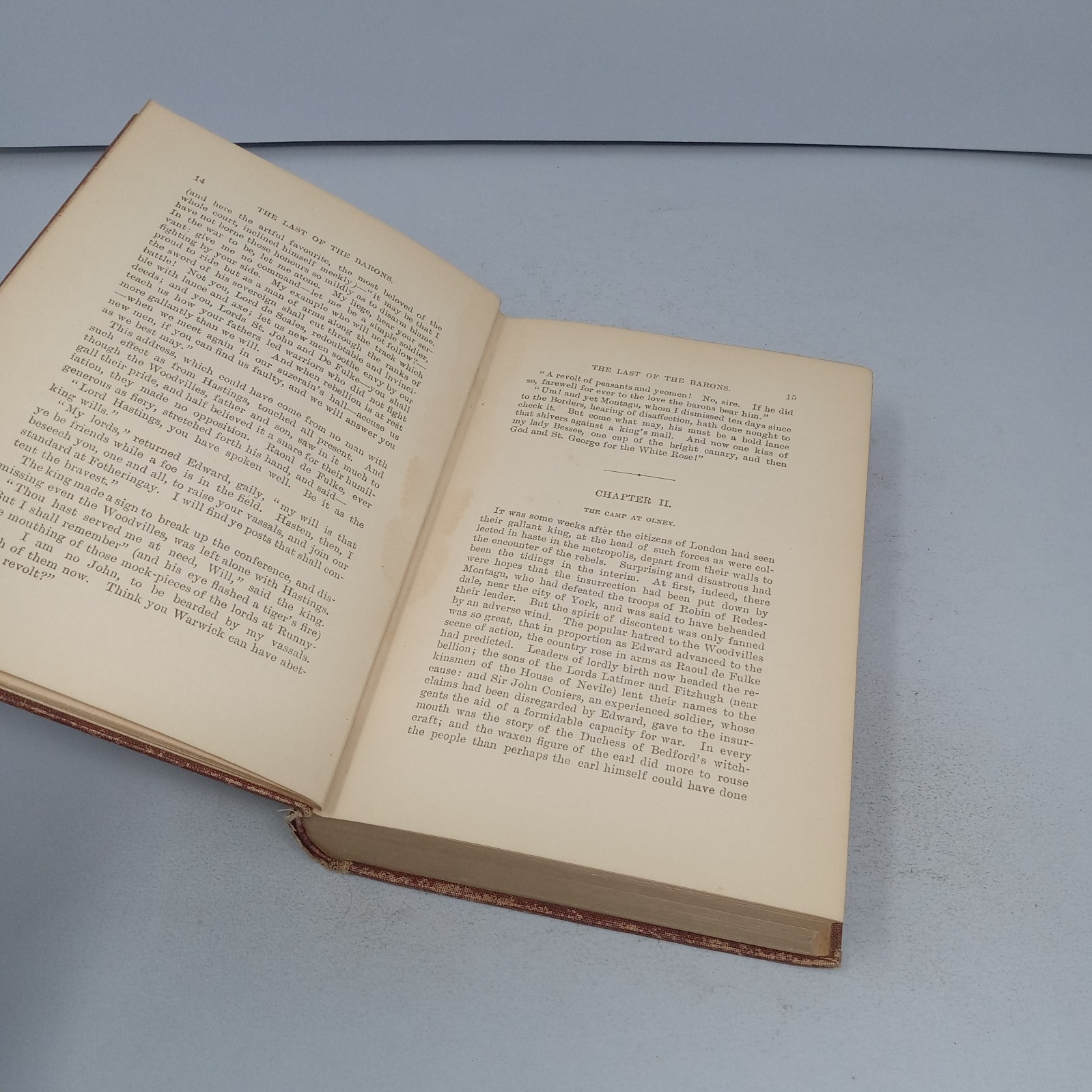 The Last of the Barons: Volume II Rand McNally Hardcover by Edward Bulwer Lytton