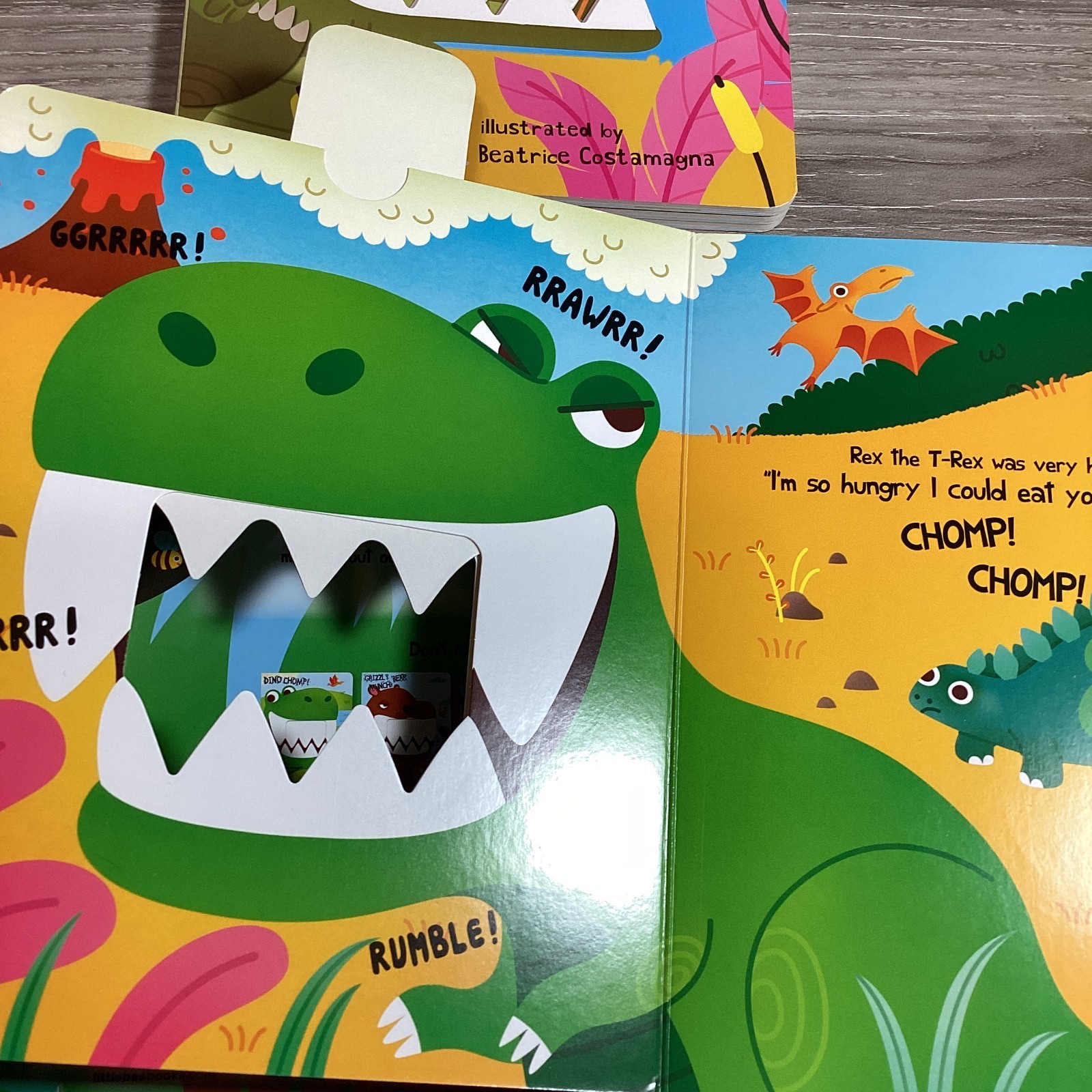 Little Bee Crunchy Books 4 Interactive Board Book Box Set Shark Bite Dino Chomp