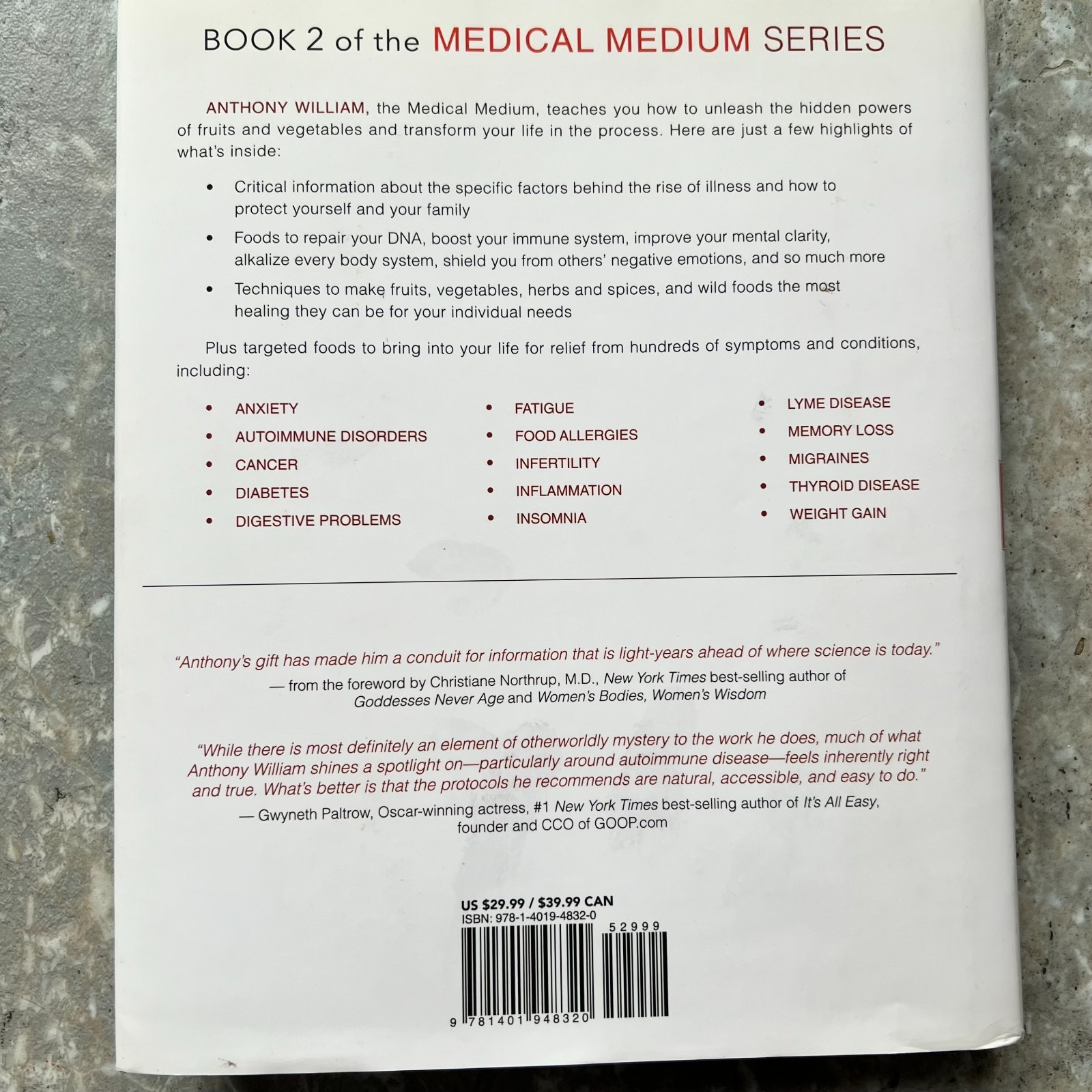 Medical Medium Life-Changing Foods Save Yourself and the Ones You Love BRAND NEW