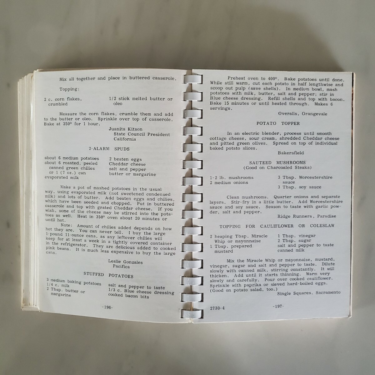 A Taste of California – State Square Dancers Collection of Recipes-Cookbook 1985