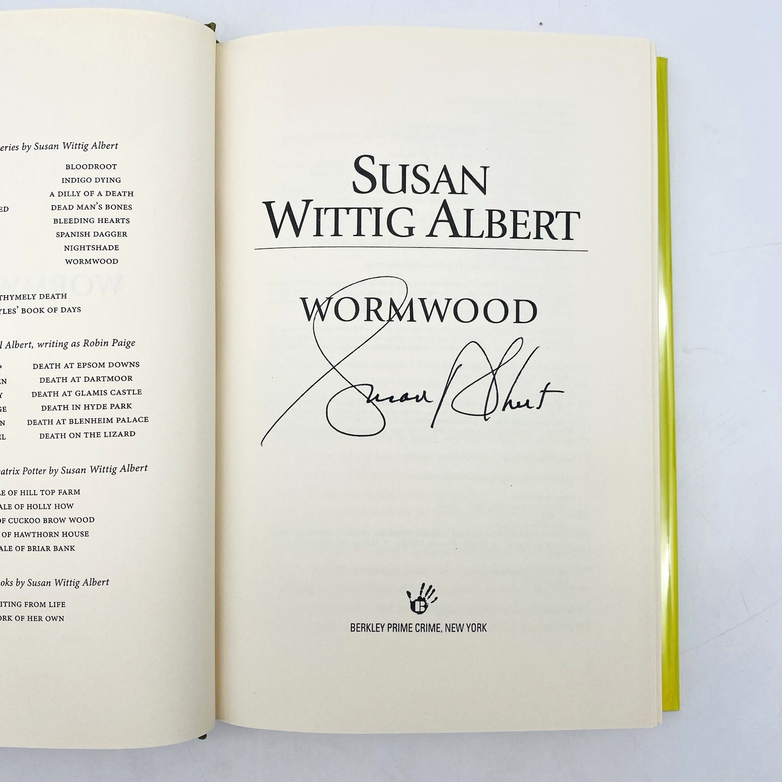 4 SIGNED China Bayles Novels First/First Susan Wittig Albert Hardcover Dust Jkt