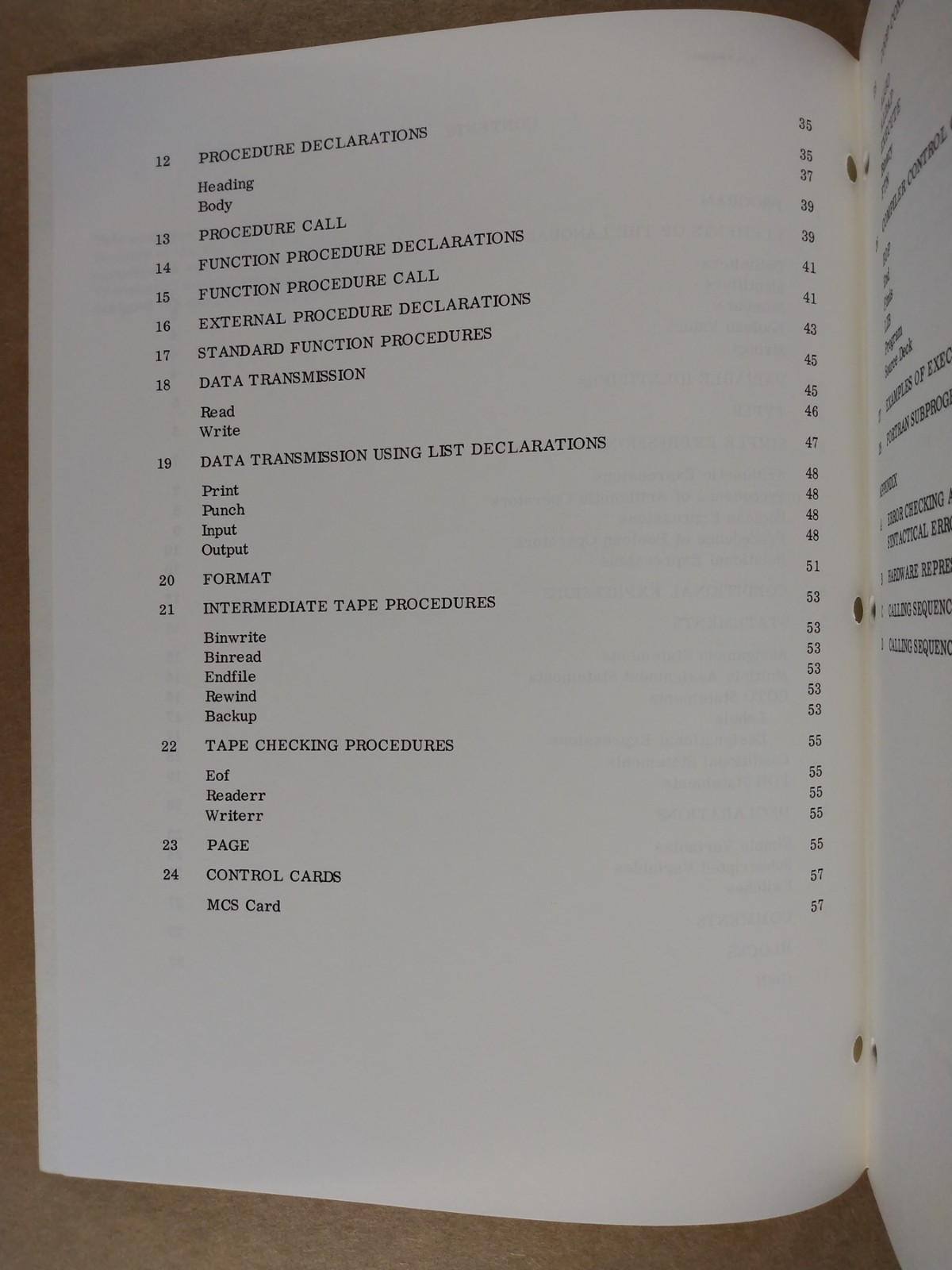 ALGOL for the 1604 Computer Control Data 1964