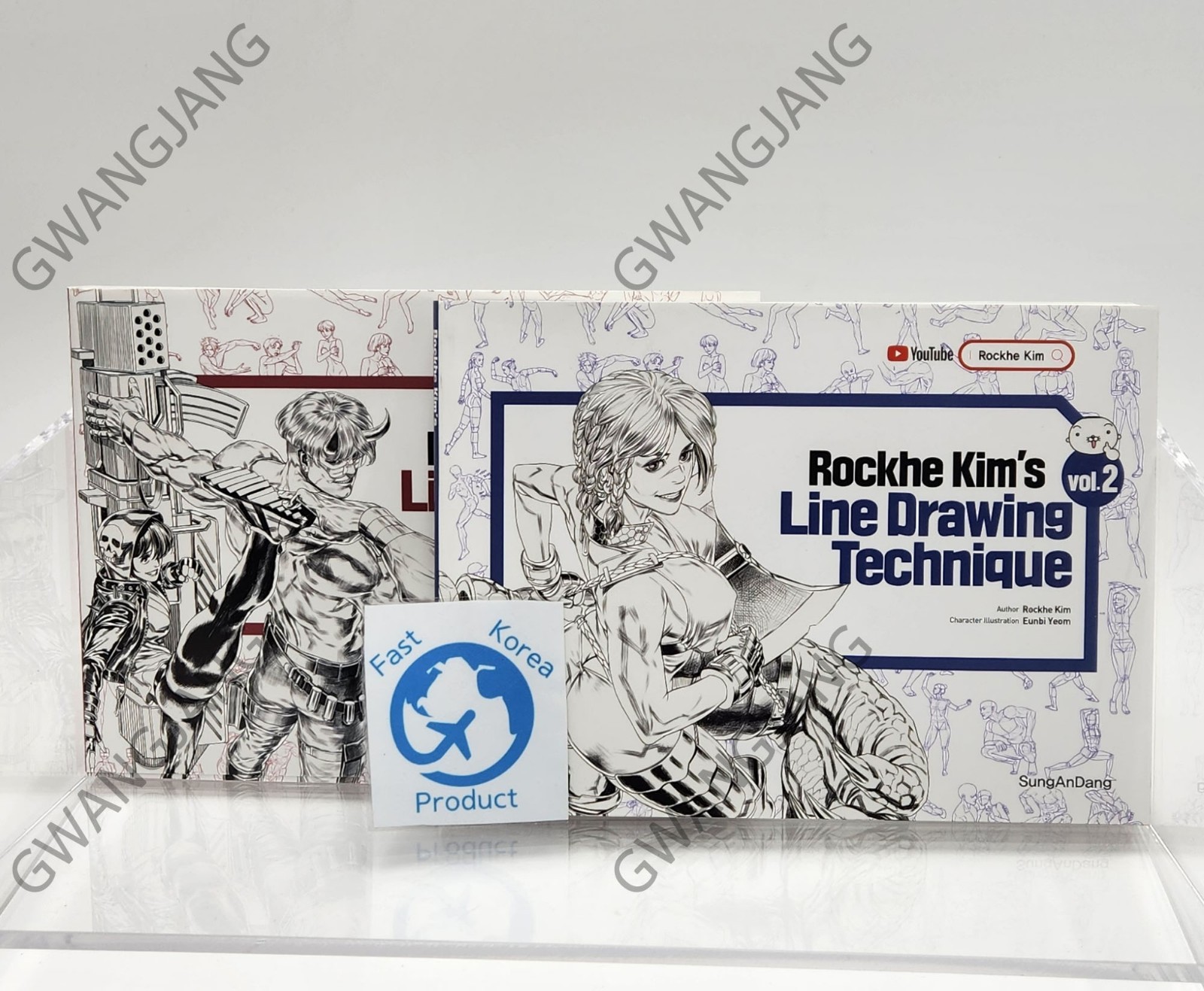 RockHe Kim’s Anatomy Line Drawing Technique Set Books English Ver Art illustrat