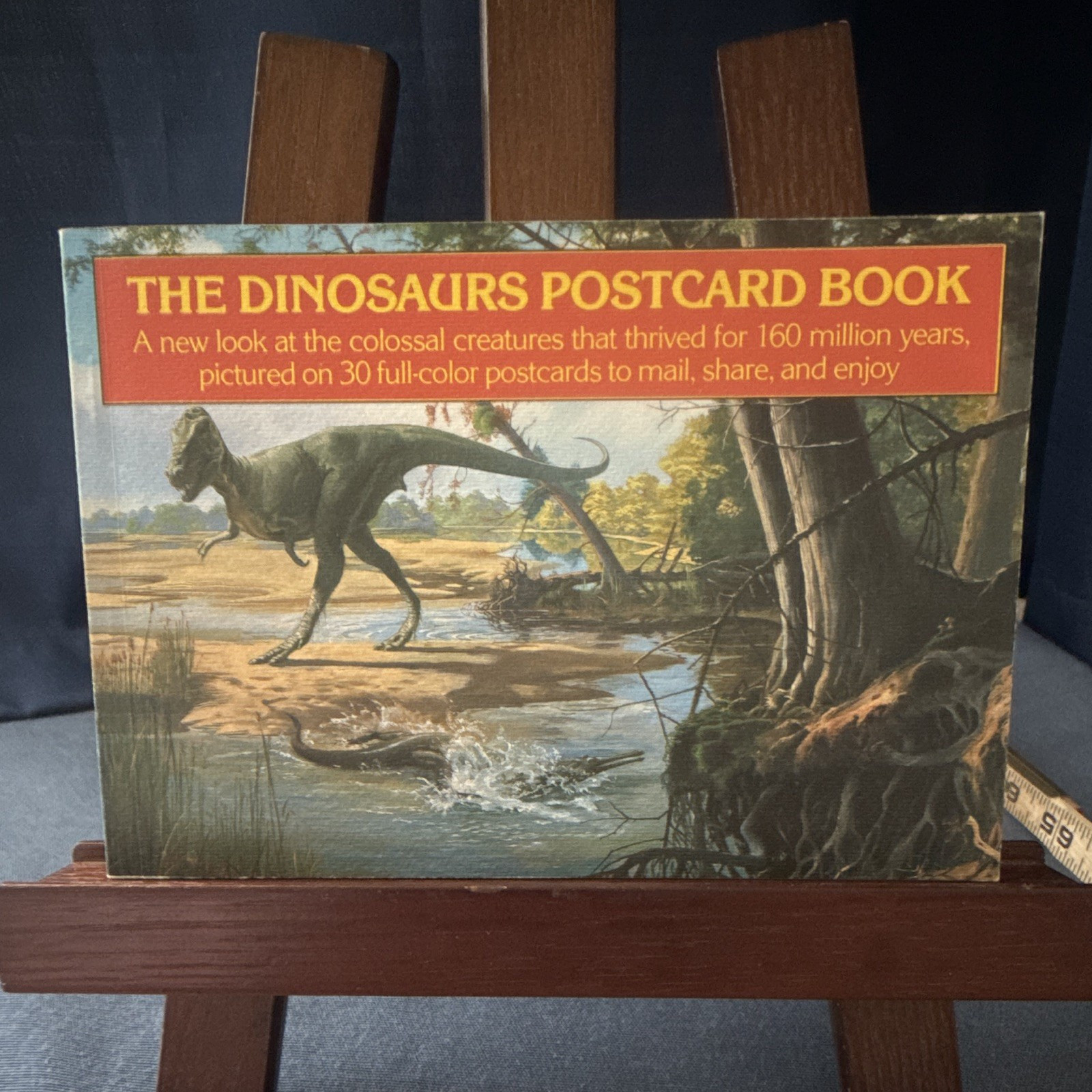 The Dinosaurs Postcard Book Framable Art Prints 1987 Toby Schmid Illus Hallett