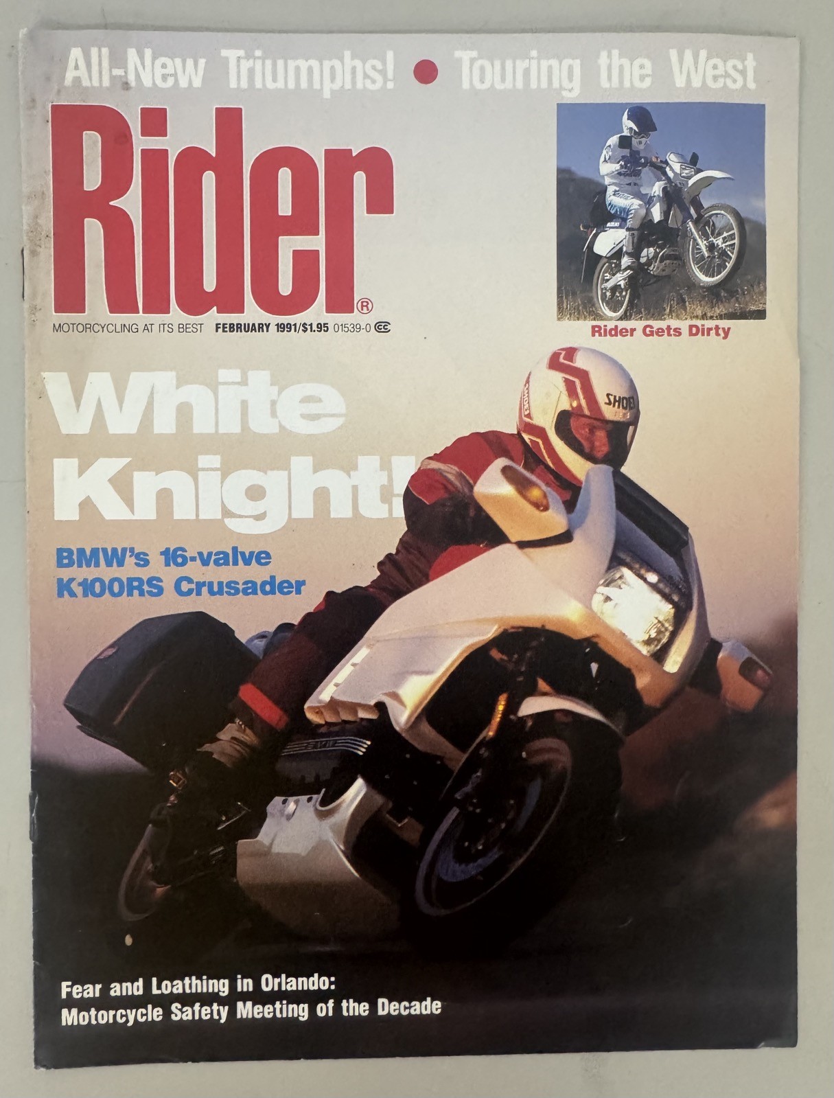 1991 Rider Magazine BMW K100RS 16-Valve Feature – White Knight Article
