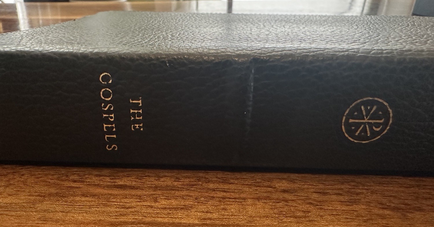 Word on Fire Bible Volume 1 The Gospels Leather Binding Bookmark Gold Gilt
