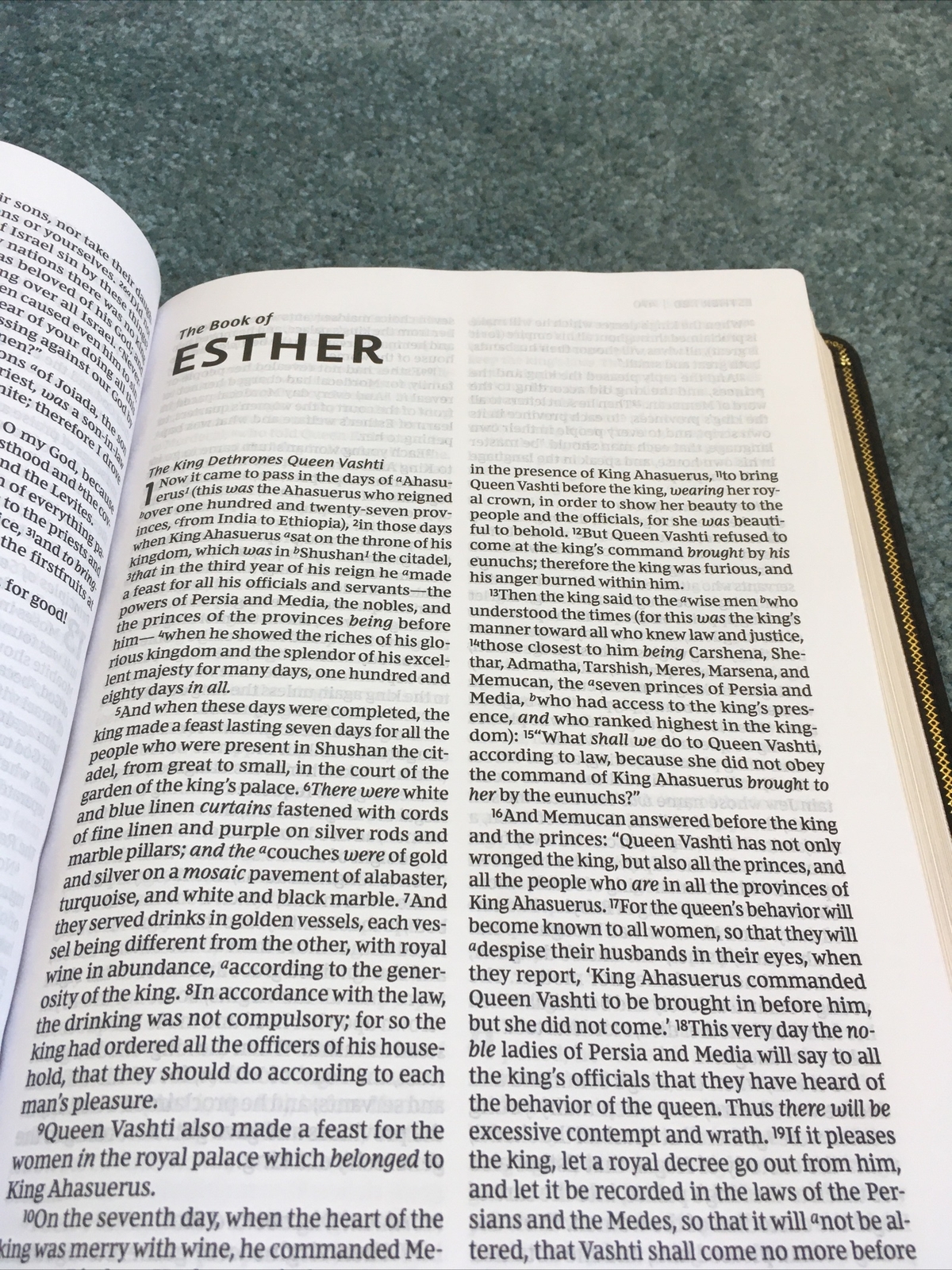 NKJV DELUXE LARGE PRINT REFERENCE BIBLE RED LETTER BLACK LEATHER SOFT