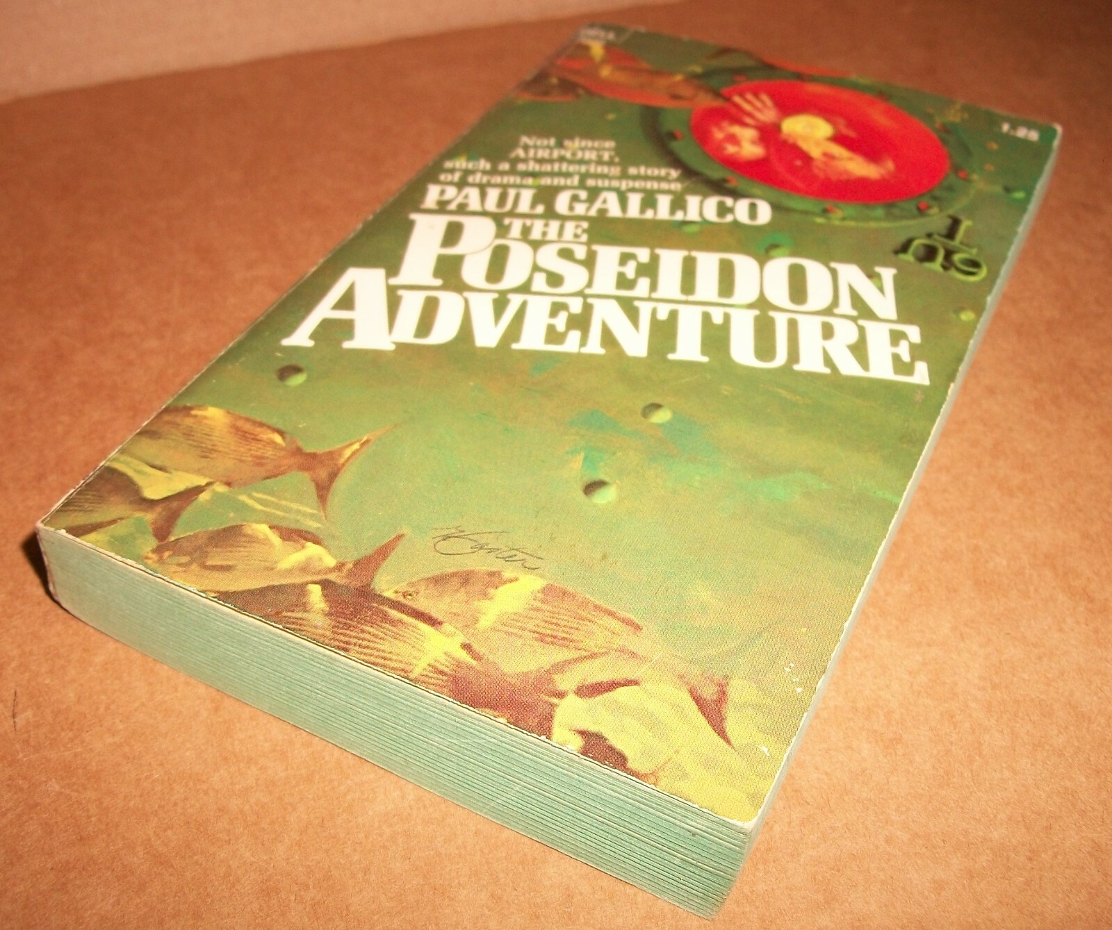 The Poseidon Adventure Paul Gallico PB Dell #7006 1st print Nov 1970 $1.25 VG