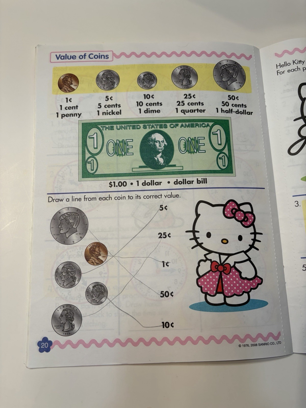 Hello Kitty Workbooks w/Stickers – Time & Money