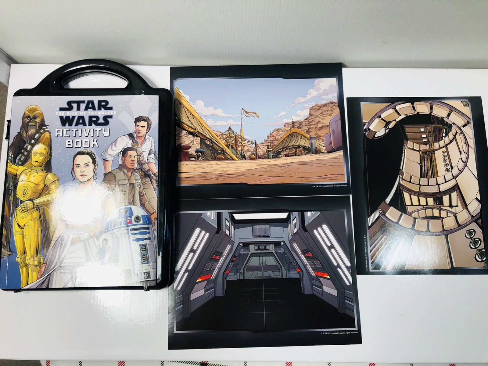 Star Wars – the Rise of Skywalker Book and Magnetic Playset Ages 3+ Pre Owned