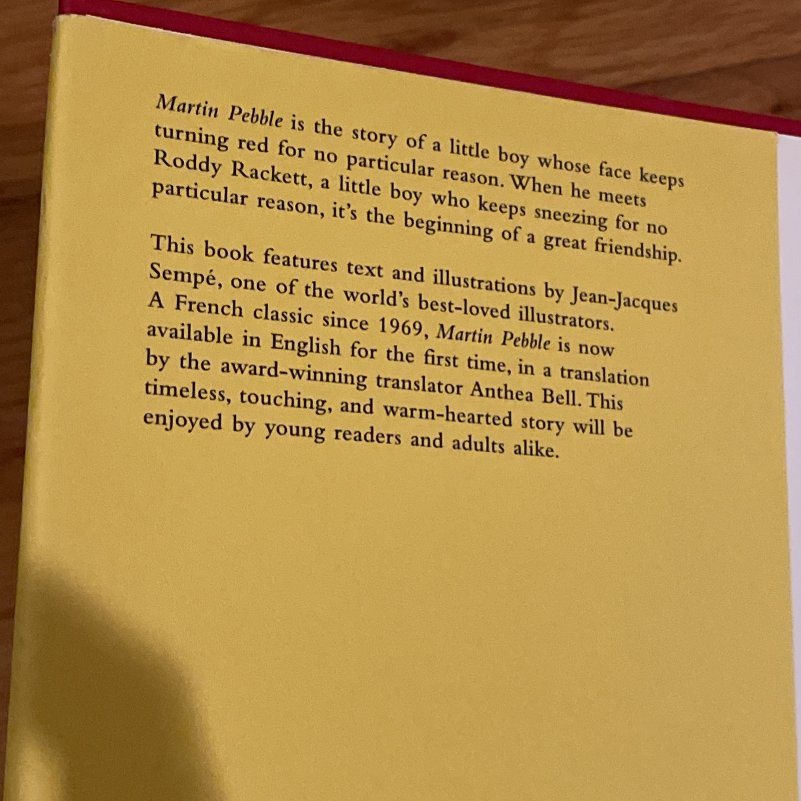 Martin Pebble by Jean-Jacques Sempé (2006, Hardcover)