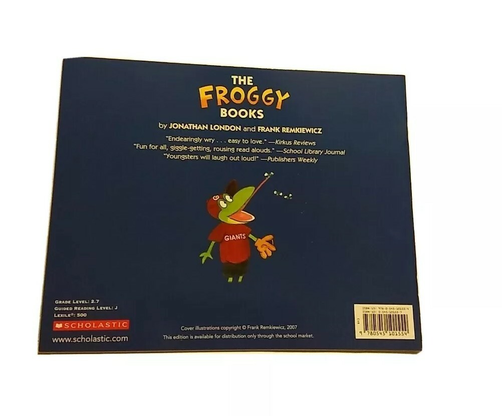 Froggy Plays T-Ball Children’s Paperback By Jonathan London HG34