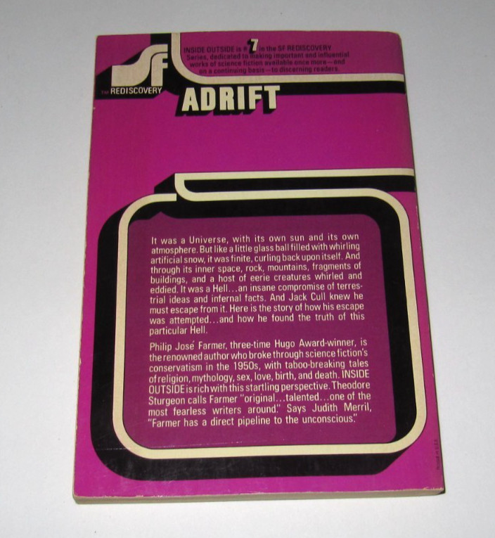 Inside Outside by Philip Jose Farmer TPB 1975 SF Rediscovery Avon Equinox