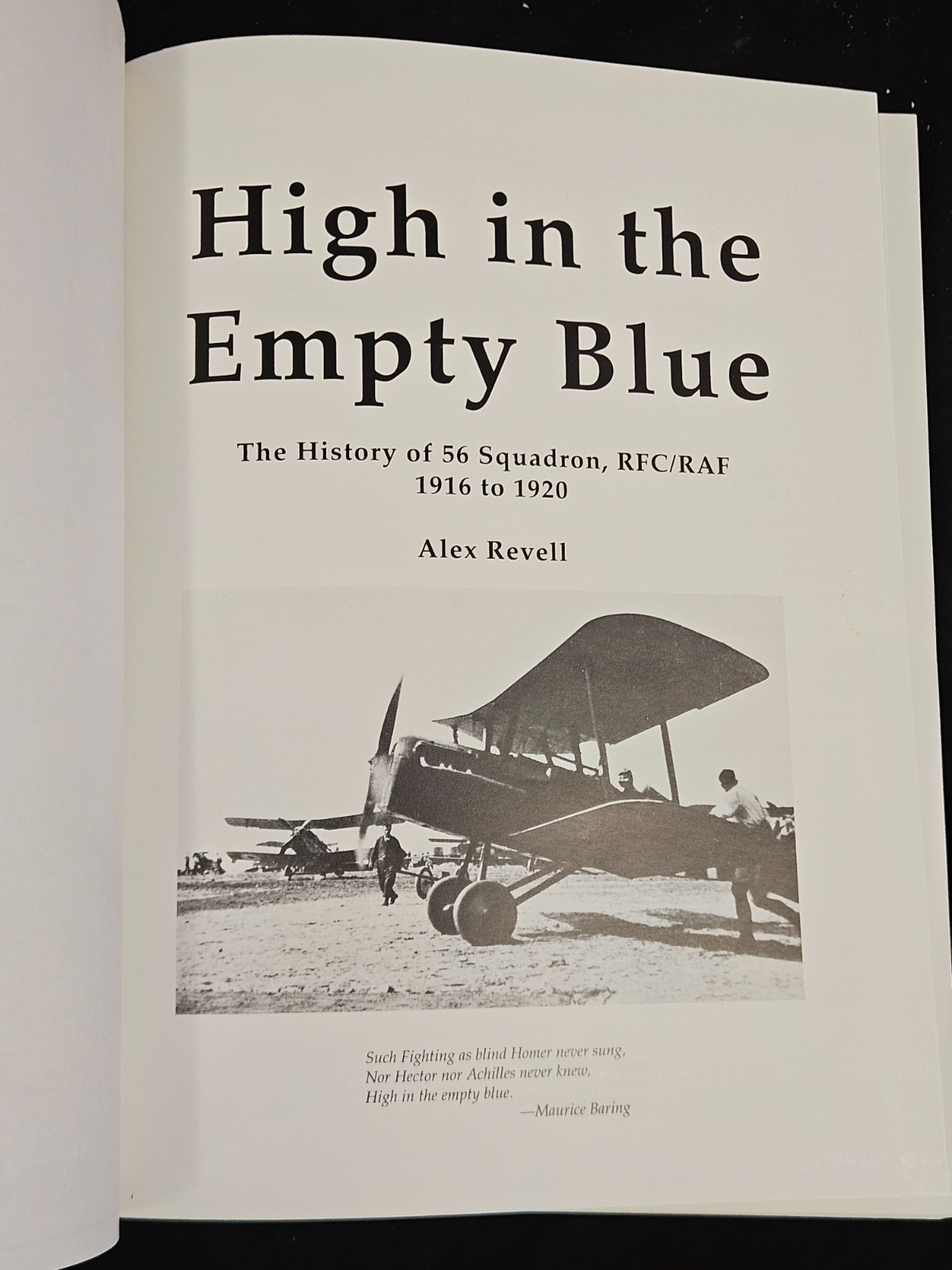 High in the Empty Blue: History of 56 Squadron RFC/RAF 1916-1919/HC